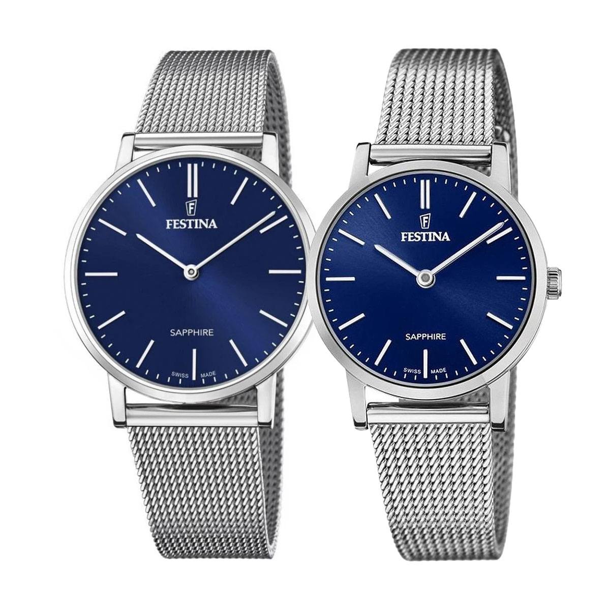 снимка на часовник Комплект часовници за двойки Festina Swiss Made F20014/2 & F20015/2