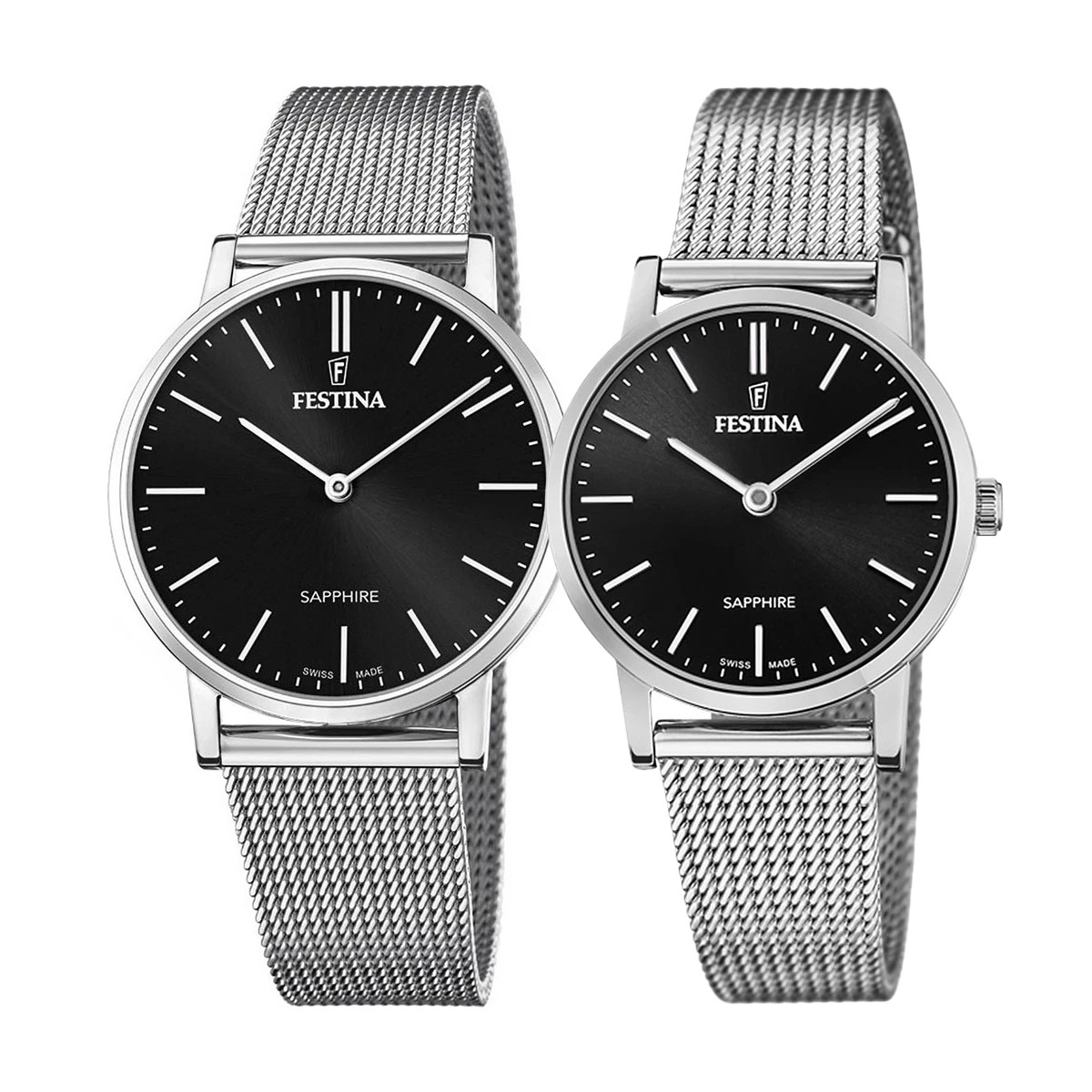 снимка на часовник Комплект часовници за двойки Festina Swiss Made F20014/3 & F20015/3