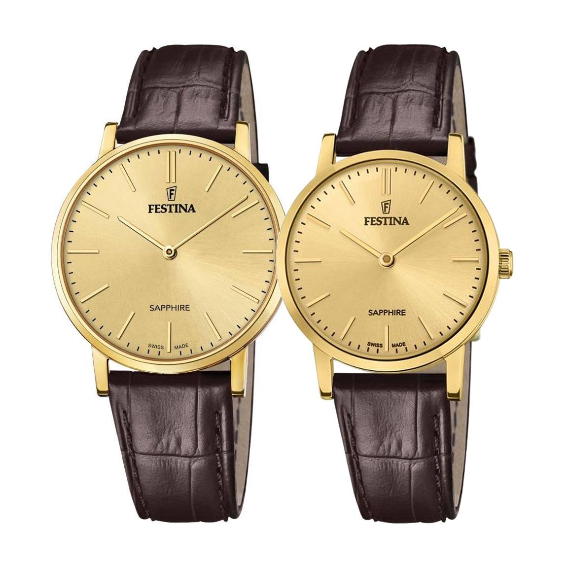 снимка на часовник Комплект часовници за двойки Festina Swiss Made F20016/2 & F20017/2