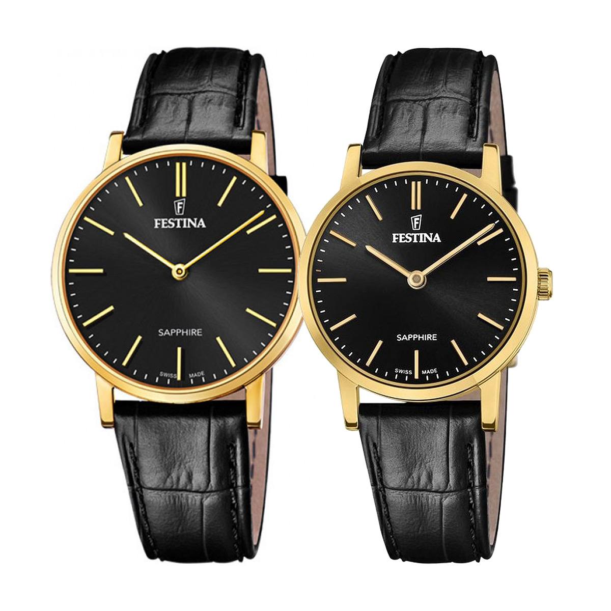 снимка на часовник Комплект часовници за двойки Festina Swiss Made F20016/3 & F20017/3