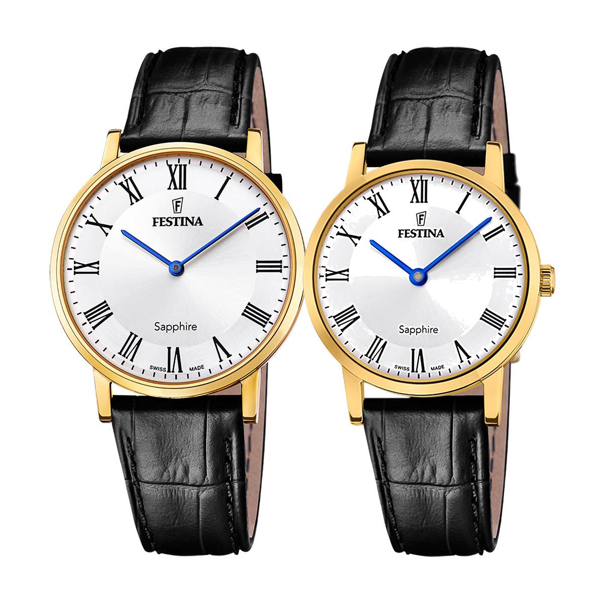 снимка на часовник Комплект часовници за двойки Festina Swiss Made F20016/4 & F20017/4