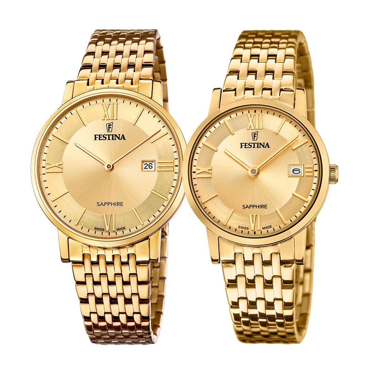 снимка на часовник Комплект часовници за двойки Festina Swiss Made F20020/2 & F20021/2