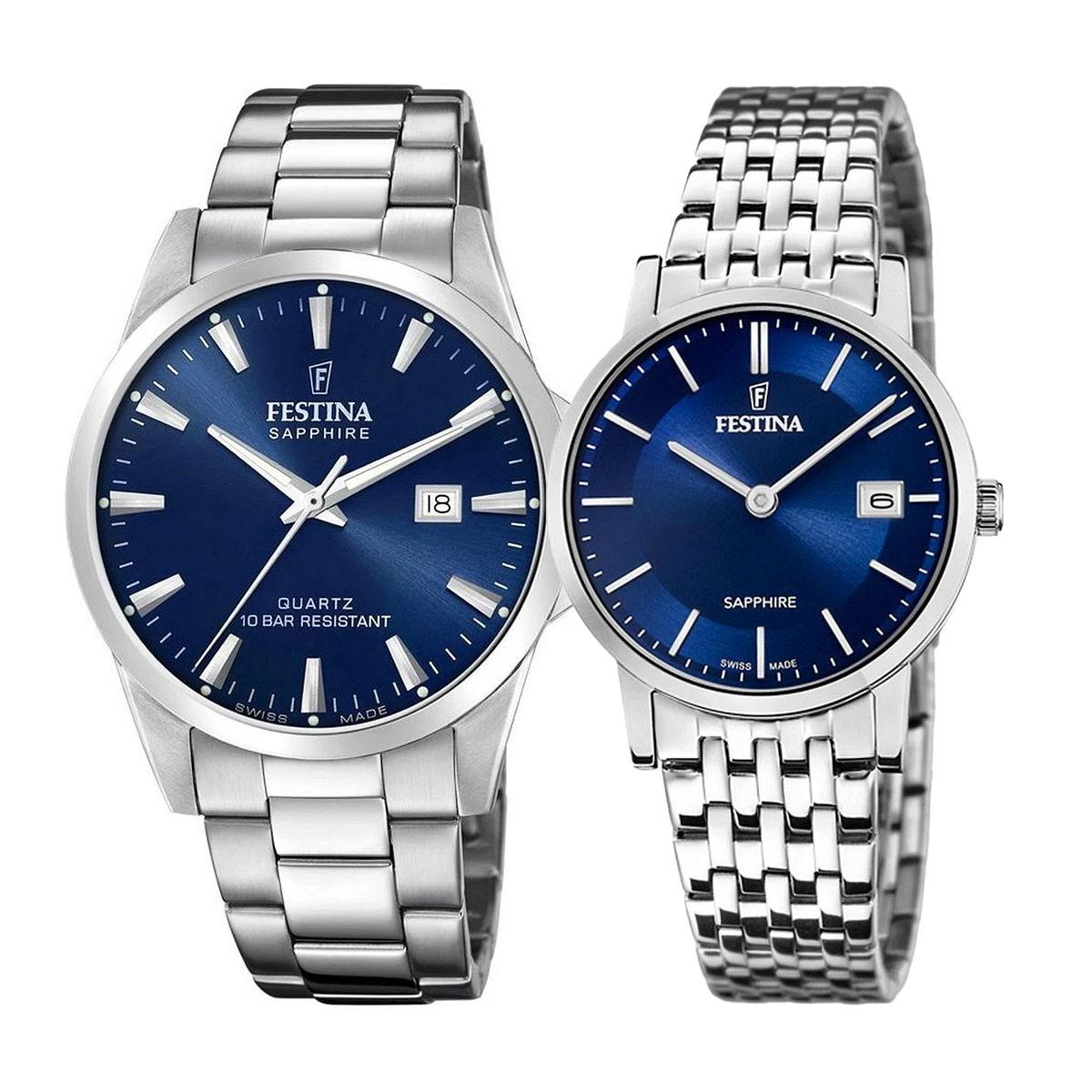 снимка на часовник Комплект часовници за двойки Festina Swiss Made F20024/3 & F20019/2