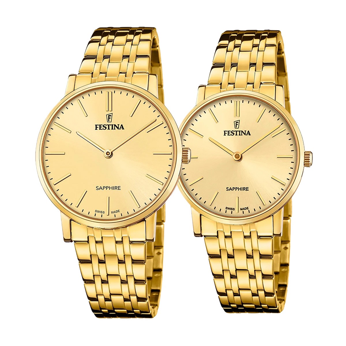 снимка на часовник Комплект часовници за двойки Festina Swiss Made F20046/3-F20048/3