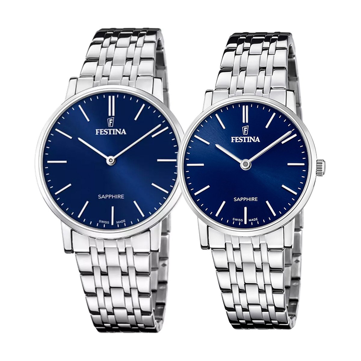 снимка на часовник Комплект часовници за двойки Festina Swiss Made F20045/3-F20047/3