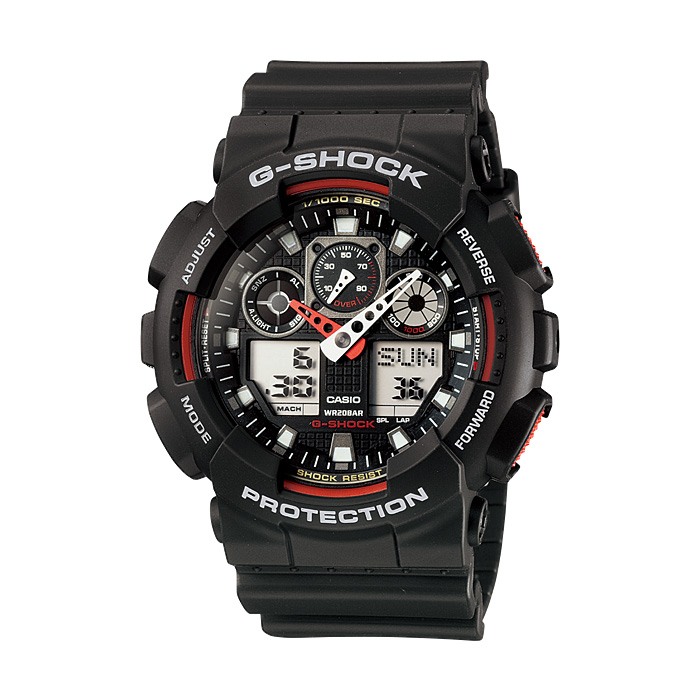 снимка на часовник Часовник Casio G-Shock GA-100-1A4ER
