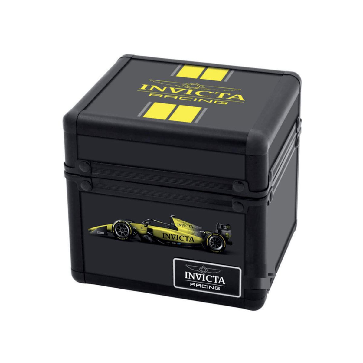 снимка на часовник Метална кутия за съхранение на 1 часовник Invicta - черна, IPM645-BLK