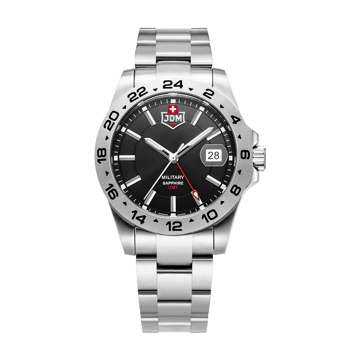 снимка на часовник Часовник JDM Military Sapphire Delta 24 GMT JDM-WG018-02