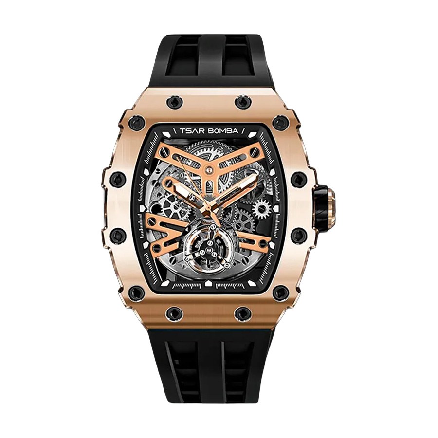 снимка на часовник Часовник Tsar Bomba Black Gold Emperor Automatic JYTB8208AG