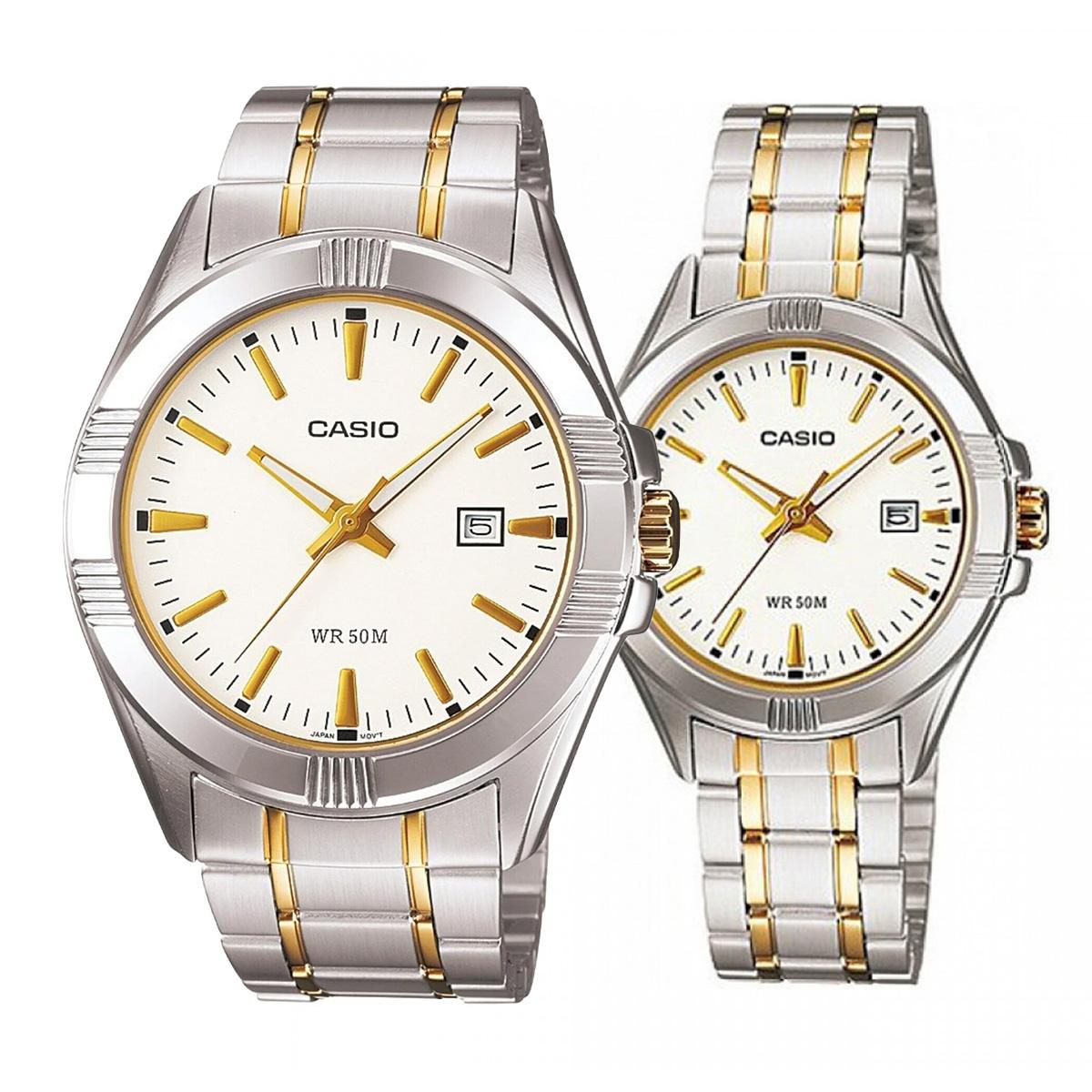 снимка на часовник Комплект часовници за двойки Casio MTP-1308SG-7AV-LTP-1308SG-7A