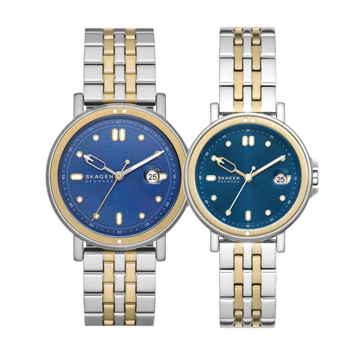 снимка на часовник Комплект часовници за двойки Skagen Signatur SKW6921-SKW3137