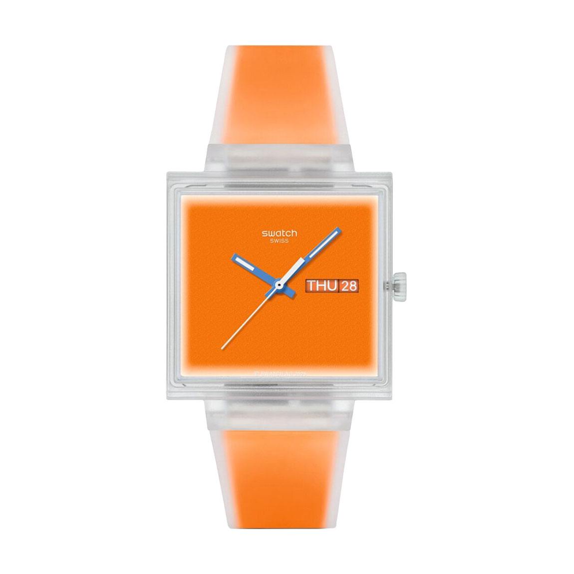 снимка на часовник Часовник Swatch What If... See Thru Orange? SO38K704