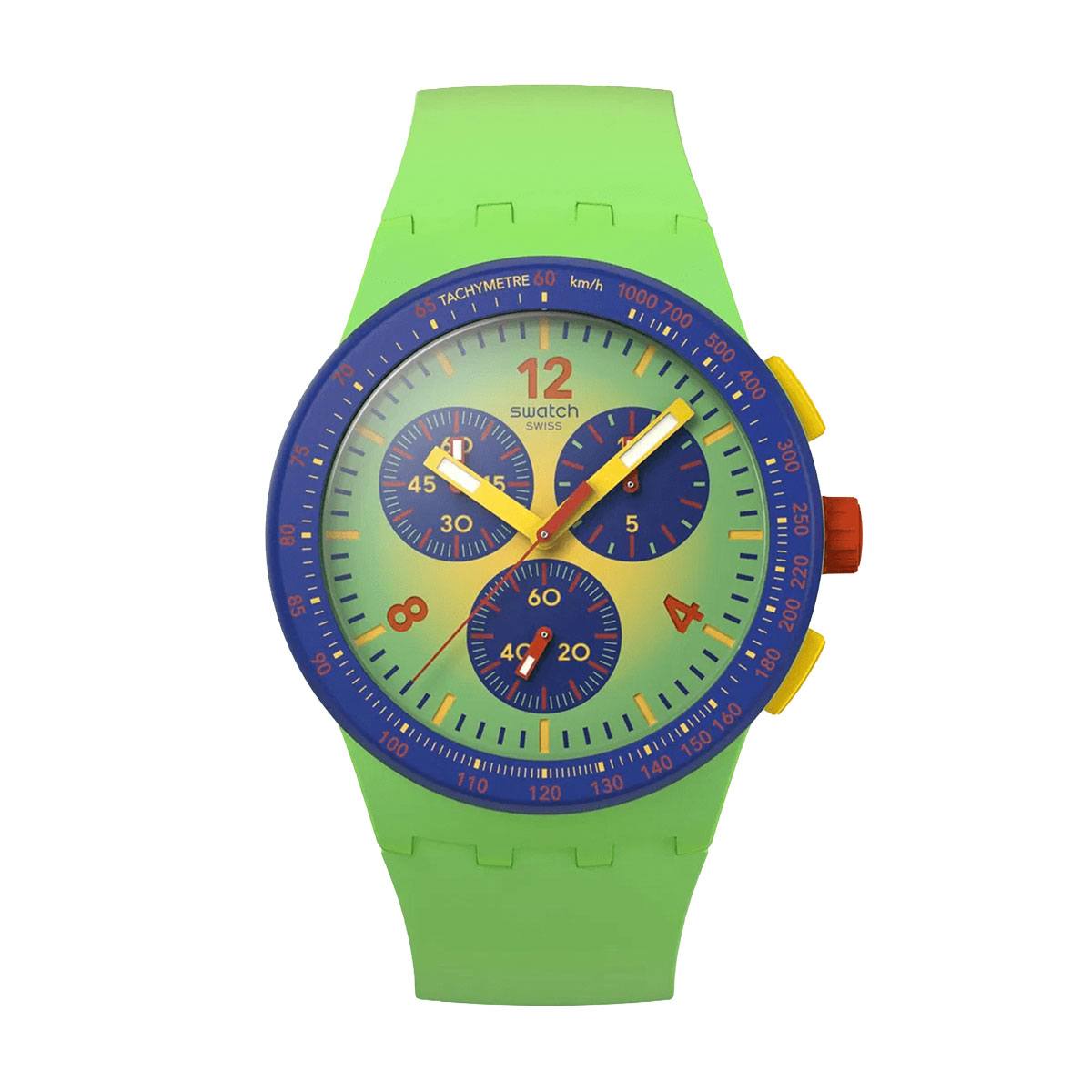 снимка на часовник Часовник Swatch Flowing Freshly SUSG101