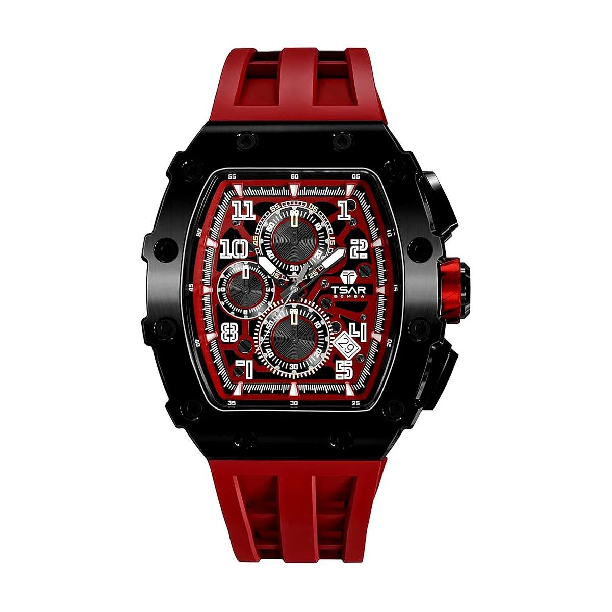 снимка на часовник Часовник Tsar Bomba Red Phantom Limited TB8204QR1
