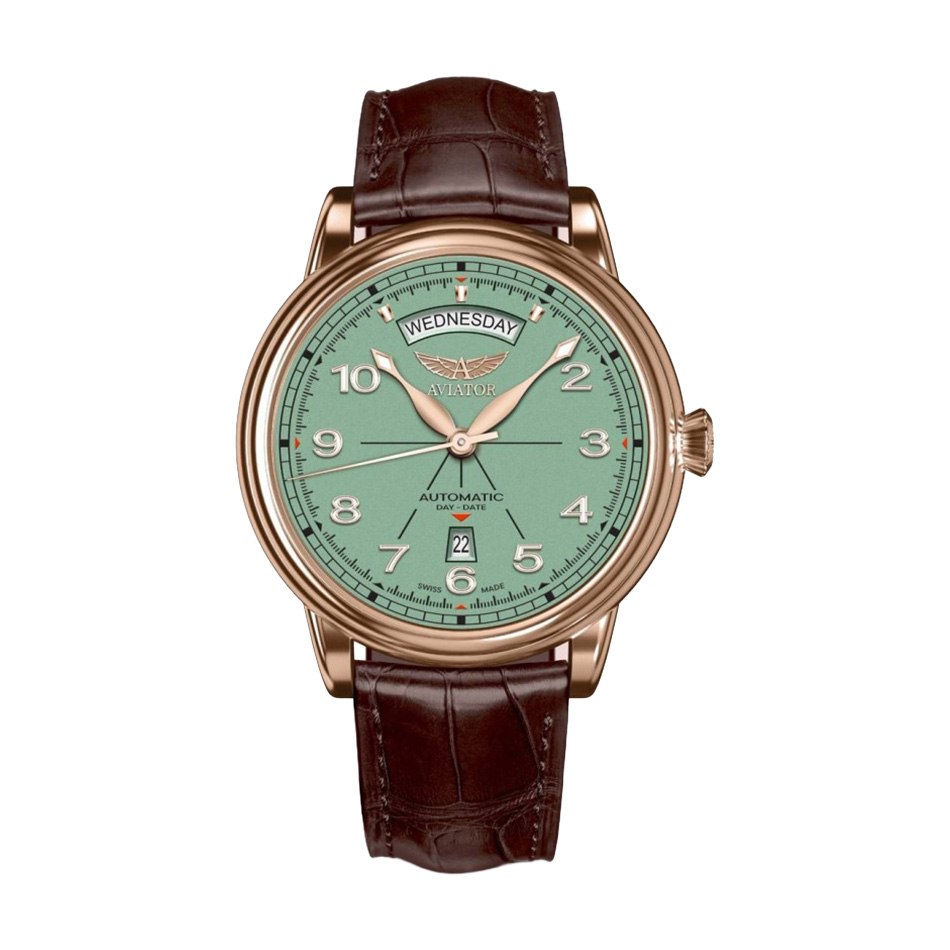 снимка на часовник Часовник Aviator Douglas Day-Date V.3.44.2.404.4