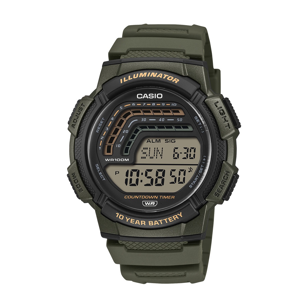 снимка на часовник Часовник Casio WS-1800-3AVEF