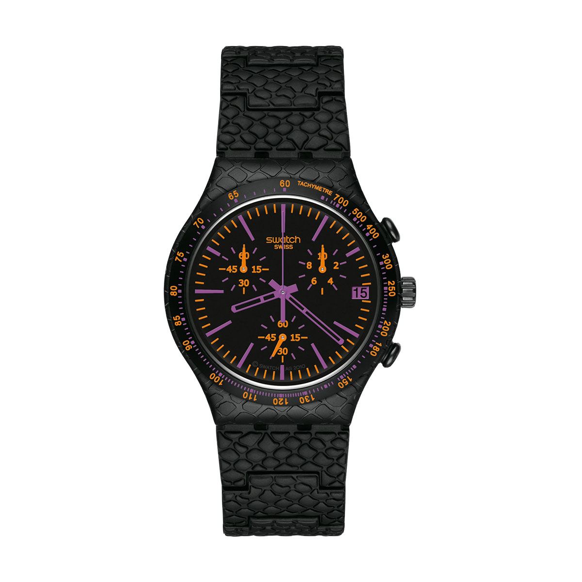 снимка на часовник Часовник Swatch Reptile Violet YCB4015AG