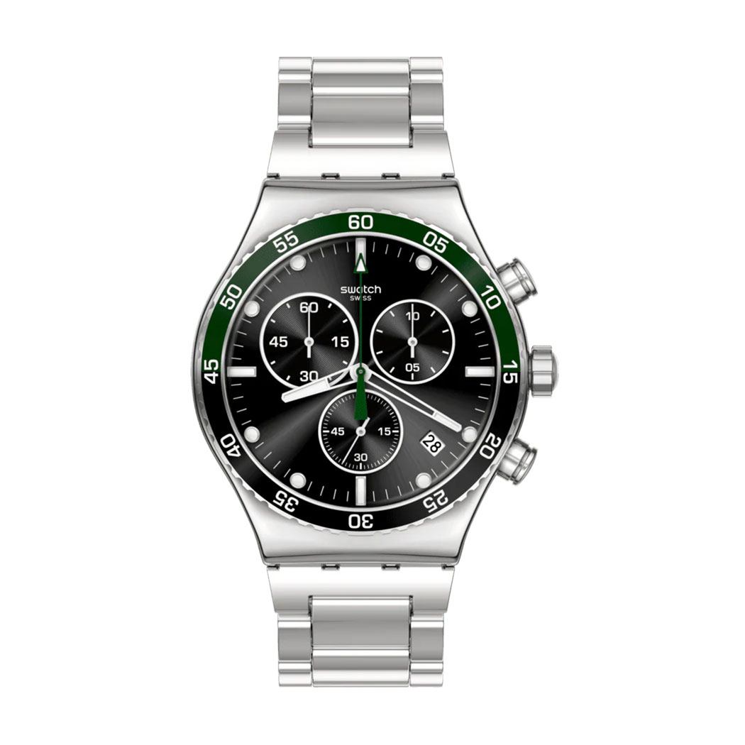 снимка на часовник Часовник Swatch Dark Green Irony YVS506G