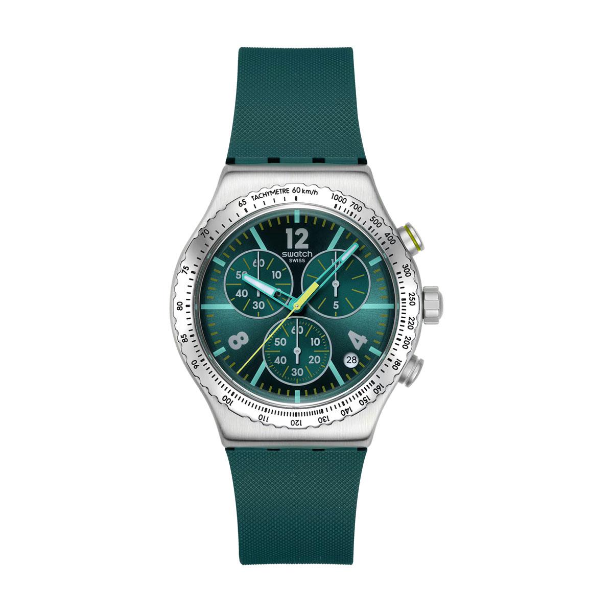 снимка на часовник Часовник Swatch Greenshift Glow YVS535
