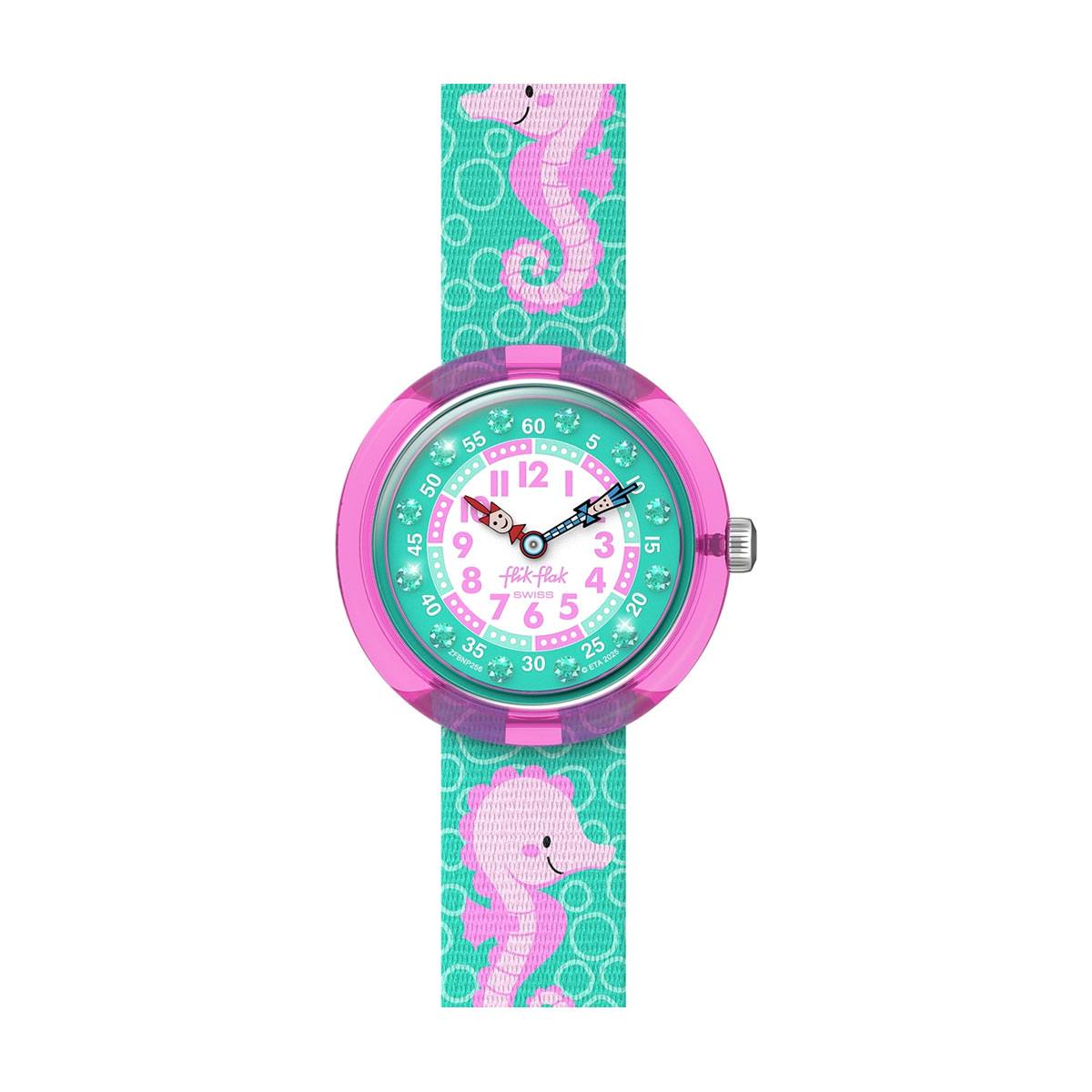 снимка на часовник Часовник Flik Flak Bubbly Seahorse ZFBNP256